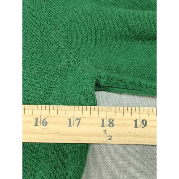 White Stag Women's Green V-Neck Long Sleeve Knit Sweater S/CH RN# 86724 USED - Picture 3 of 6